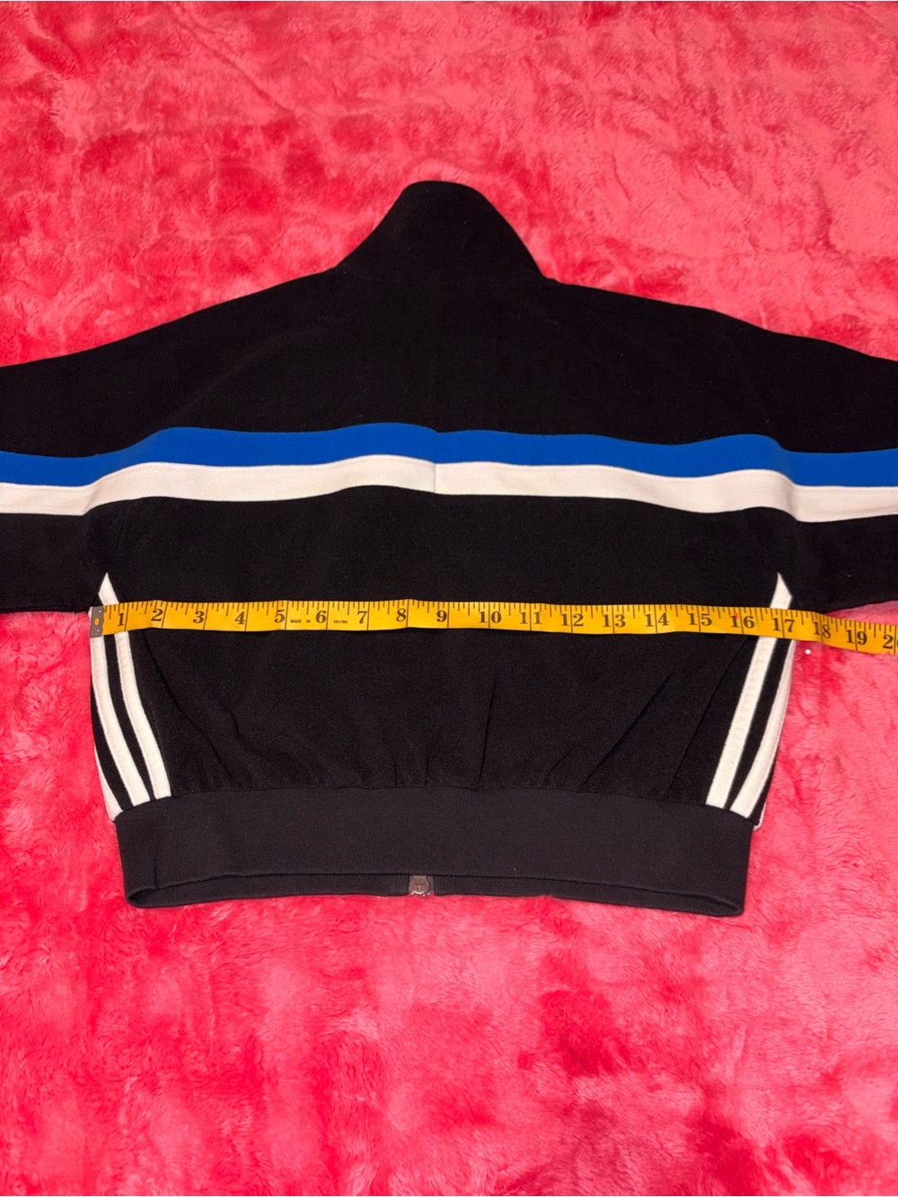 adidas Originals Blocking Track Top Black Blue White Size XSmall EUC - JY2389 - Picture 8 of 10